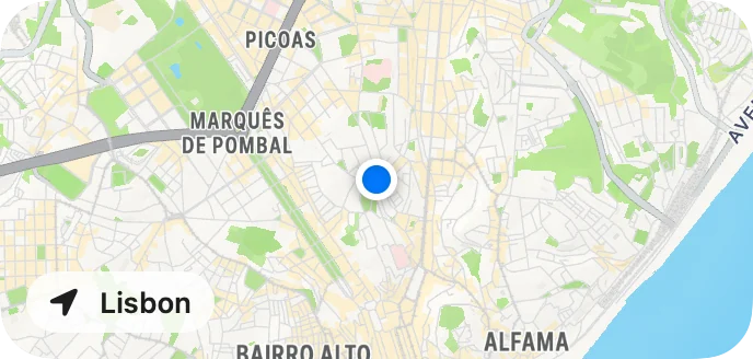 Location widget, Map style